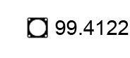 ASSO 994122 Прокладка, труба вихлопного газу