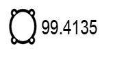 ASSO 994135 Прокладка, труба вихлопного газу