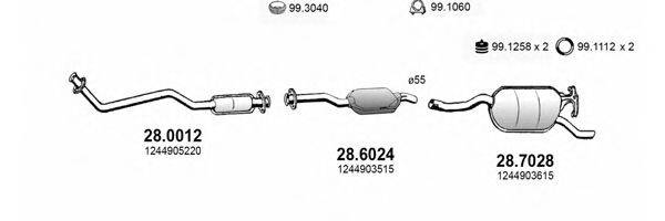 ASSO ART4028 Система випуску ОГ