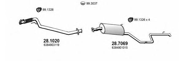 ASSO ART4054 Система випуску ОГ