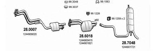 ASSO ART1410 Система випуску ОГ