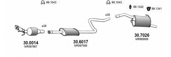 ASSO ART3459 Система випуску ОГ