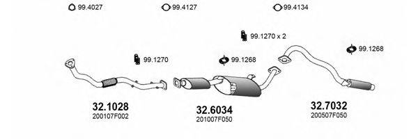 ASSO ART3498 Система випуску ОГ