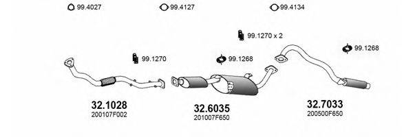 ASSO ART3499 Система випуску ОГ