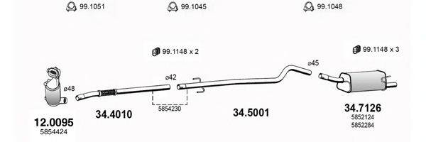 ASSO ART3025 Система випуску ОГ