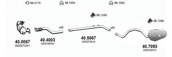 ASSO ART3008 Система випуску ОГ