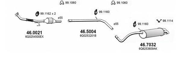 ASSO ART3729 Система випуску ОГ