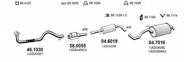 ASSO ART3649 Система випуску ОГ