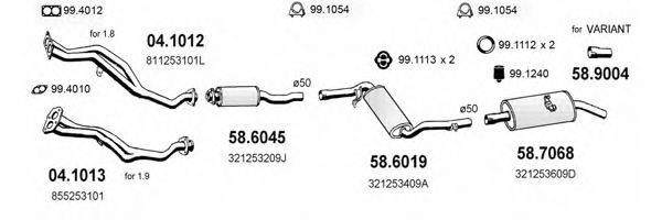 ASSO ART2525 Система випуску ОГ