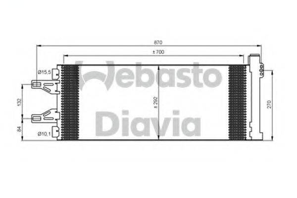 WEBASTO 82D0226235MA Конденсатор, кондиціонер