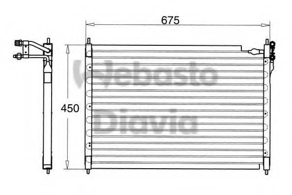 WEBASTO 82D0225084A Конденсатор, кондиціонер