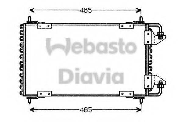 WEBASTO 82D0225157A Конденсатор, кондиціонер