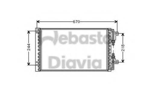 WEBASTO 82D0225166A Конденсатор, кондиціонер