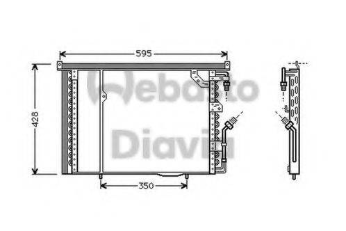 WEBASTO 82D0225192A Конденсатор, кондиціонер