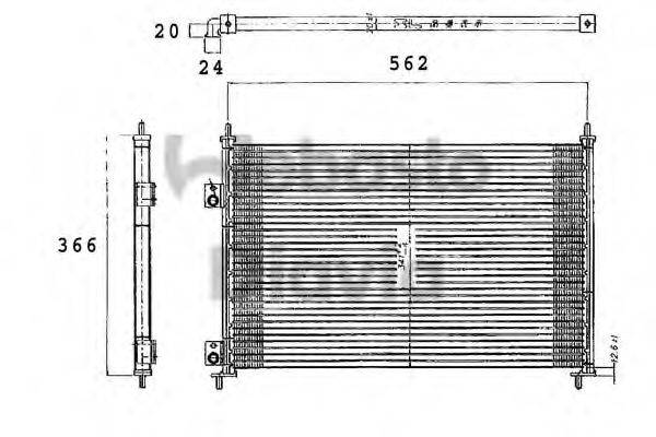 WEBASTO 82D0225209A Конденсатор, кондиціонер