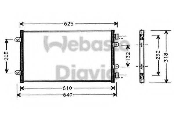 WEBASTO 82D0225269A Конденсатор, кондиціонер