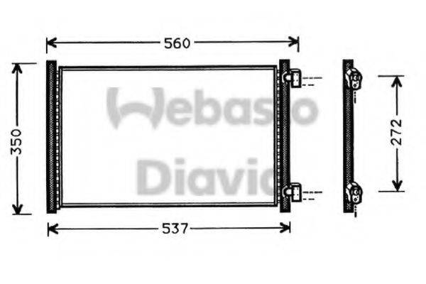 WEBASTO 82D0225271A Конденсатор, кондиціонер