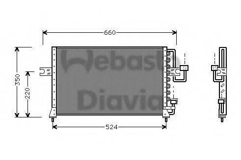 WEBASTO 82D0225284A Конденсатор, кондиціонер