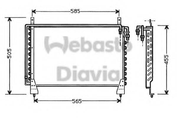 WEBASTO 82D0225325A Конденсатор, кондиціонер