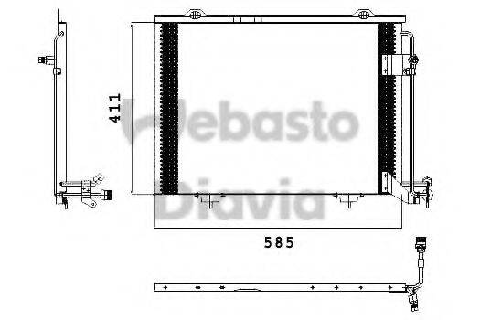 WEBASTO 82D0225432A Конденсатор, кондиціонер