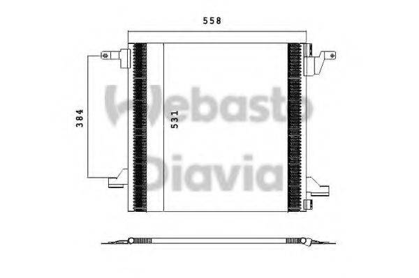 WEBASTO 82D0225434A Конденсатор, кондиціонер