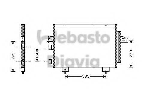 WEBASTO 82D0225469A Конденсатор, кондиціонер