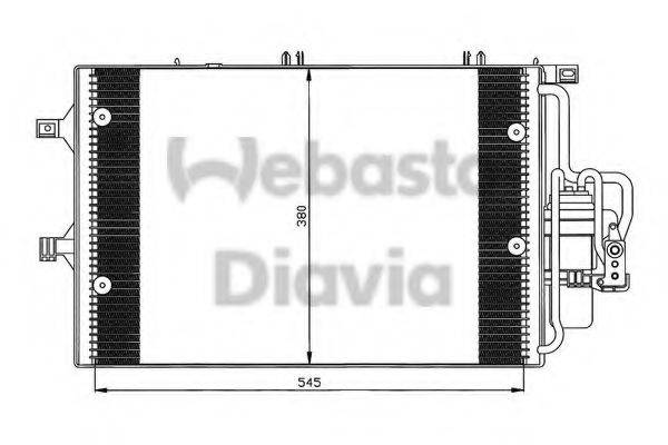 WEBASTO 82D0225504A Конденсатор, кондиціонер