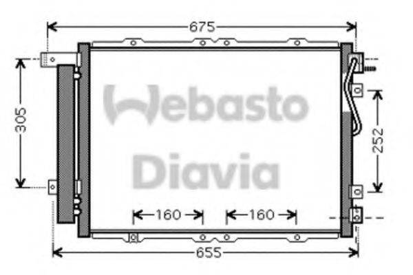 WEBASTO 82D0225526A Конденсатор, кондиціонер