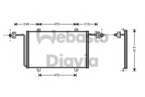 WEBASTO 82D0225576A Конденсатор, кондиціонер