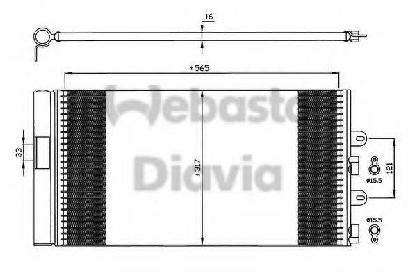 WEBASTO 82D0225594A Конденсатор, кондиціонер