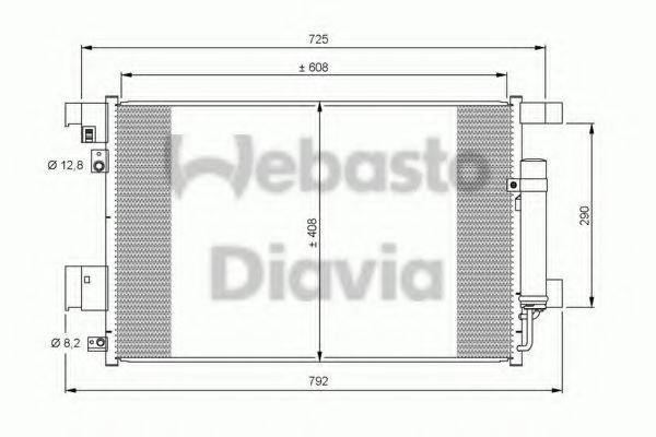 WEBASTO 82D0225648A Конденсатор, кондиціонер