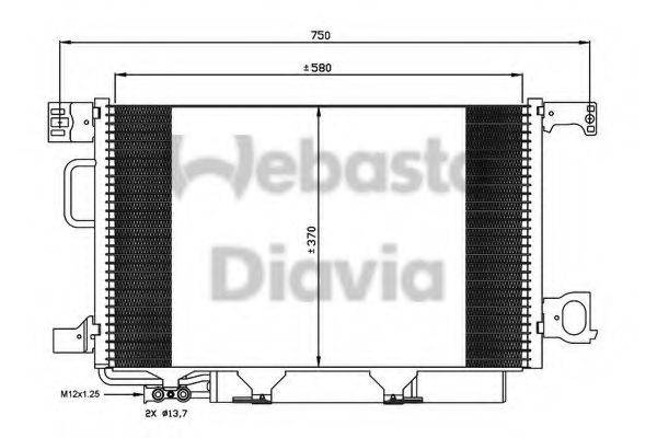 WEBASTO 82D0225657A Конденсатор, кондиціонер