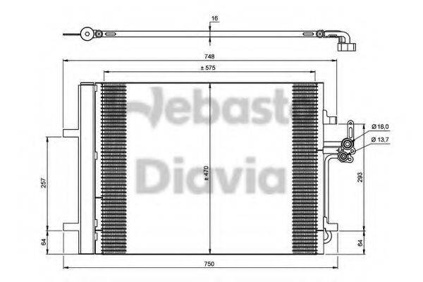 WEBASTO 82D0225670A Конденсатор, кондиціонер