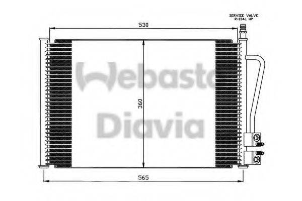 WEBASTO 82D0226113MA Конденсатор, кондиціонер