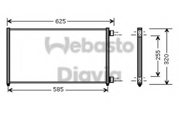 WEBASTO 82D0226194MA Конденсатор, кондиціонер