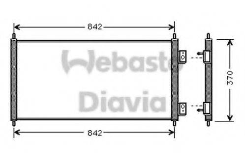 WEBASTO 82D0226200MA Конденсатор, кондиціонер