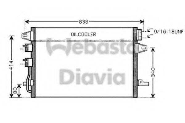 WEBASTO 82D0226218MA Конденсатор, кондиціонер