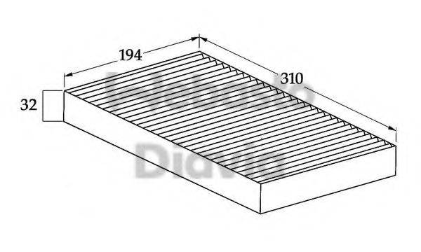 WEBASTO 82D0325039A Фільтр, повітря у внутрішньому просторі