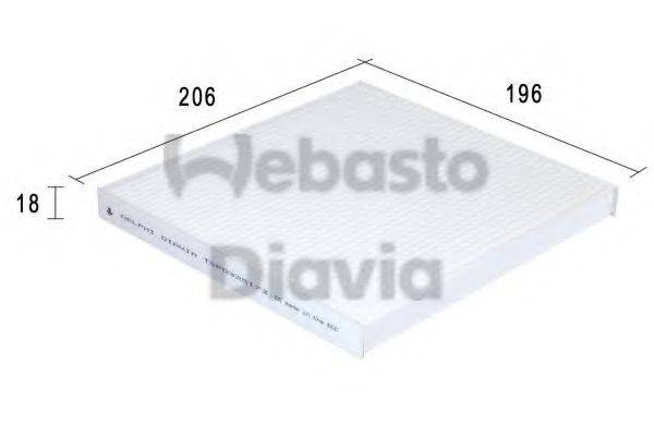 WEBASTO 82D0325173A Фільтр, повітря у внутрішньому просторі