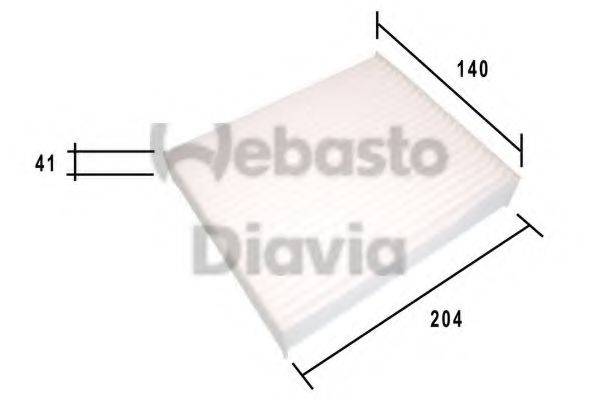 WEBASTO 82D0325185A Фільтр, повітря у внутрішньому просторі