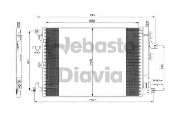 WEBASTO 82D0226275MA Конденсатор, кондиціонер