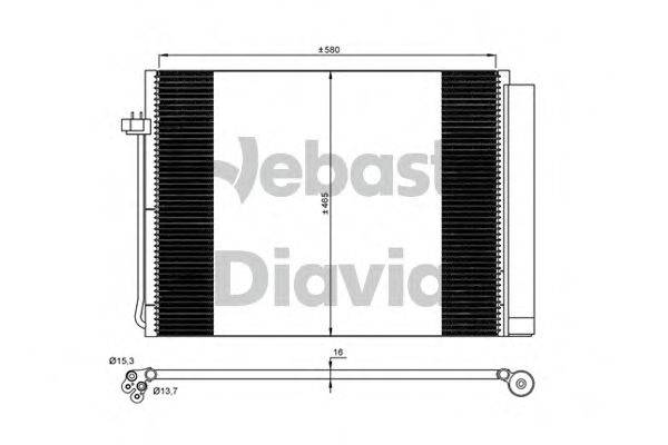 WEBASTO 82D0226236MA Конденсатор, кондиціонер