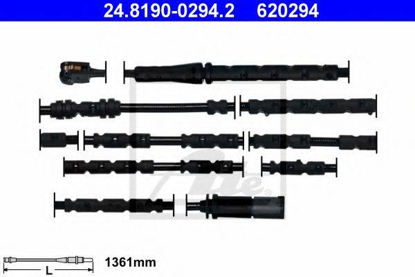 ATE 24819002942 Сигналізатор, знос гальмівних колодок