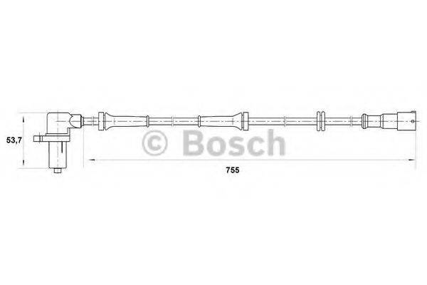 BOSCH 0265006138 Датчик, частота обертання колеса