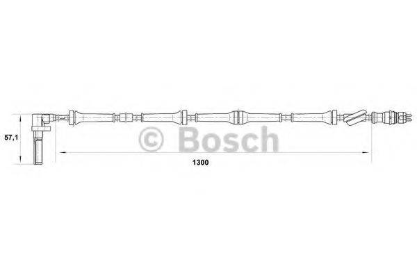 BOSCH 0265007021 Датчик, частота обертання колеса