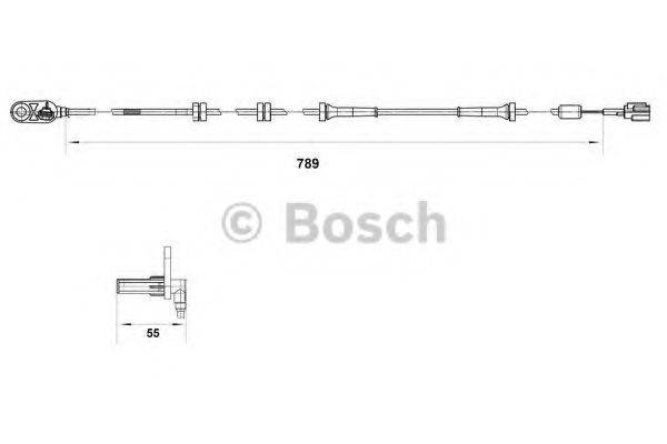 BOSCH 0265007465 Датчик, частота обертання колеса