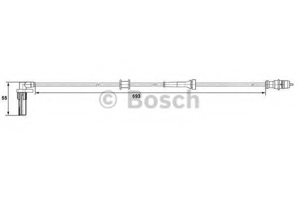 BOSCH 0265007531 Датчик, частота обертання колеса