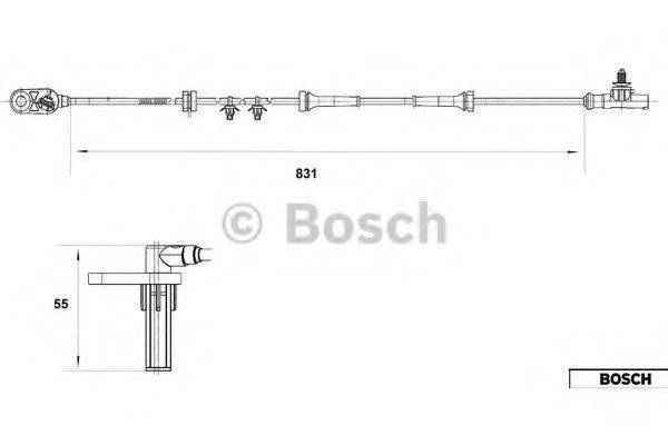 BOSCH 0265007558 Датчик, частота обертання колеса