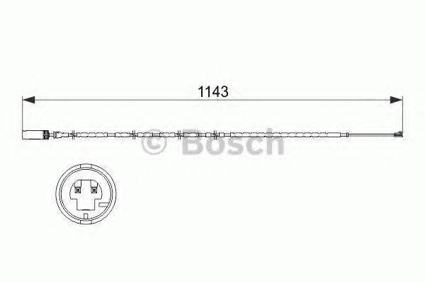 BOSCH 1987473517 Сигналізатор, знос гальмівних колодок