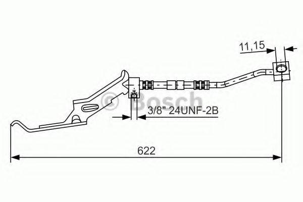 BOSCH 1987476086 Гальмівний шланг